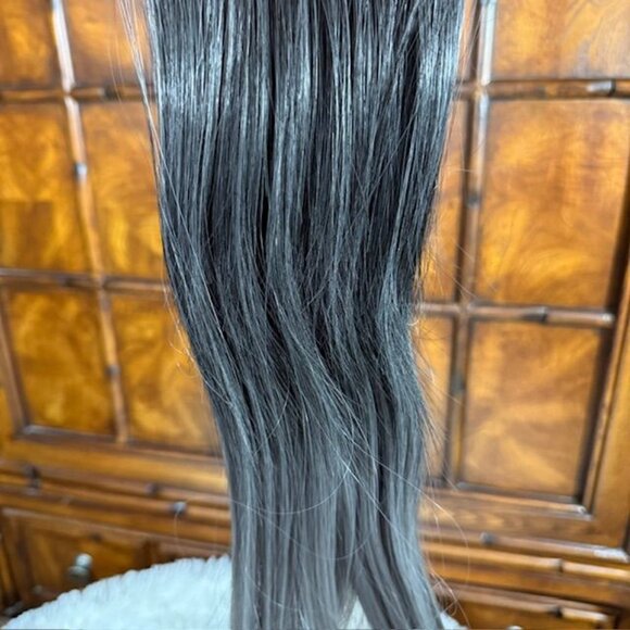 NWOT Ombre Gray Premium Silky Straight 24" Comfort Comb-In Synthetic Extension - Picture 11 of 14